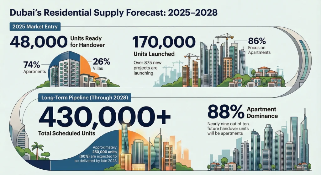 Dubai housing market Q4 2025 supply forecast