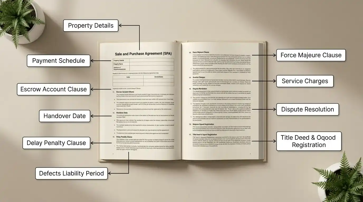 Dubai SPA Contract Clauses